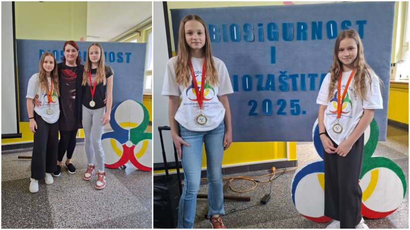 Djevojčice iz Kneginca osvojile zlatna odličja na Međunarodnoj smotri iz biosigurnosti i biozaštite