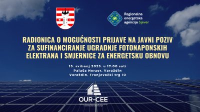 Grad Varaždin i REA Sjever organizira radionicu o sufinanciranju fotonaponskih elektrana