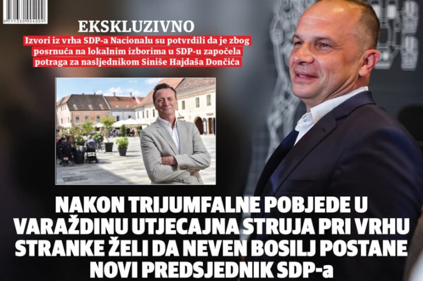Bosilj: HDZ plasira da je SDP loše prošao na izborima
