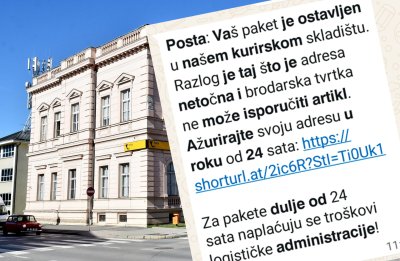 Oprez! Širi se nova lažna obavijest o dostavi paketa
