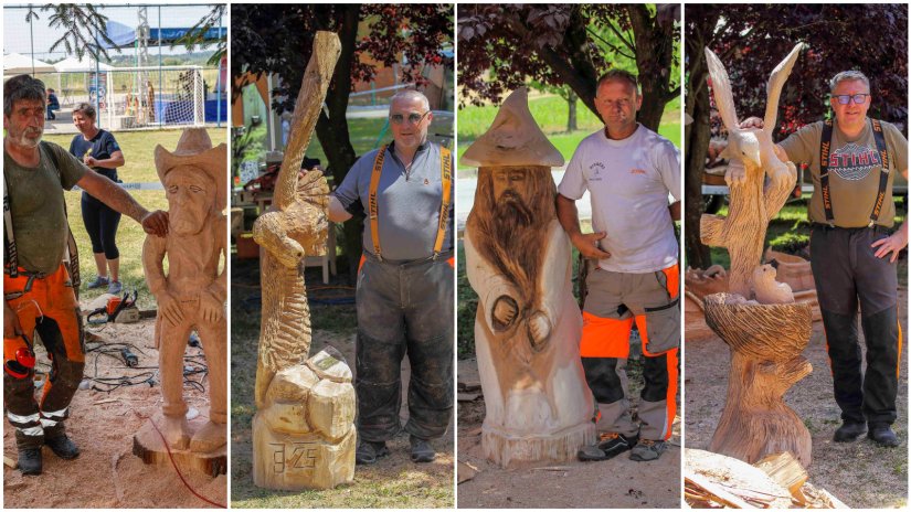 FOTO Jubilarni Festival kiparenja motornom pilom u Salinovcu izazvao divljenje posjetitelja