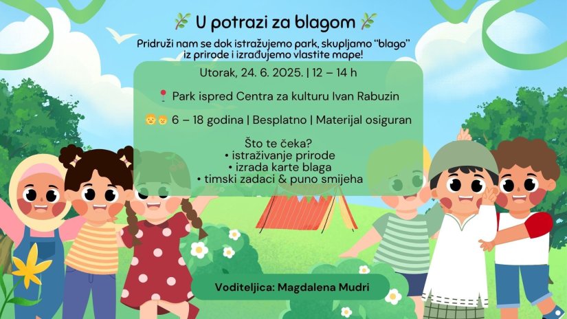 U potrazi za blagom – ljetna radionica u Novom Marofu