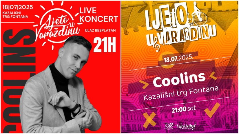 Ljeto u Varaždinu: Coolins donosi moderni pop zvuk kod kazališne fontane