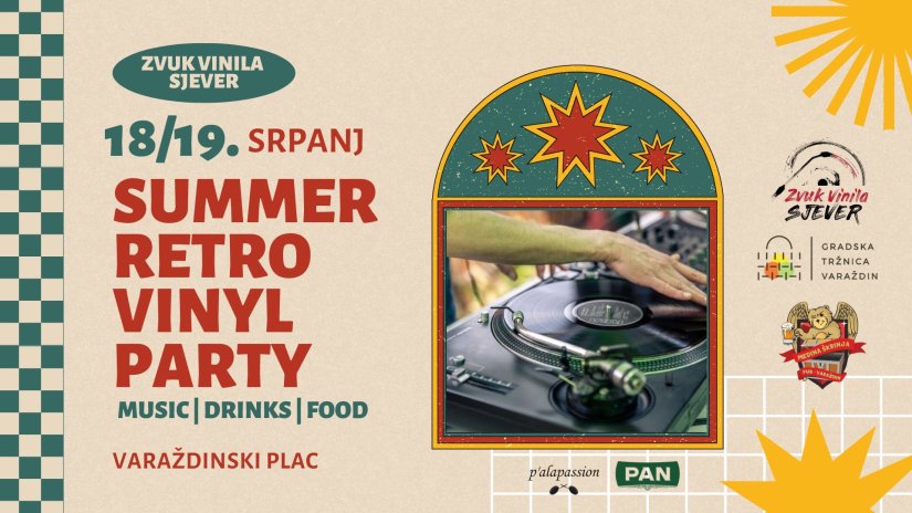 Retro ljeto u srcu grada: SummerRetro Vinyl Party na varaždinskom placu