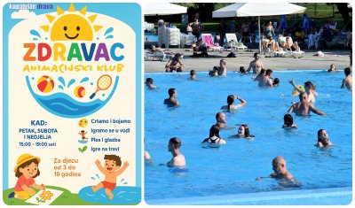 Na Dravskim bazenima program ljetne animacije za djecu - pridružite se klubu Zdravac!