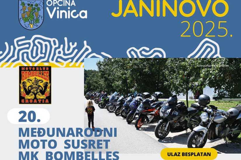 Janinovo 2025.: Vlado Kalember i Srebrnih krila, a zatim Međunarodni moto susret i Divlje Jagode