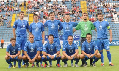 Početni sastav Varaždina na uzvratnoj utakmici s Dinamom (B)