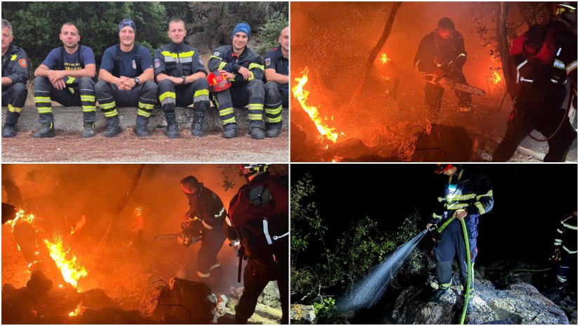 Vatrogasci JVP Varaždin interveniraju na Lastovu