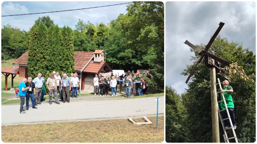 Članovi Udruge Sveti Martin iz Cestice postavili klampotic na „Mintas bregu“