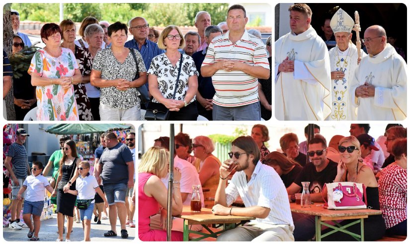 FOTO Unatoč velikim vrućinama svetkovina Velike Gospe u Biškupcu okupila brojne vjernike