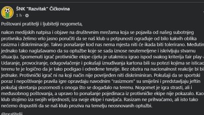 ŠNK Razvitak: Protivnički igrač nije vrijeđan, ali igrao je ispod svakog kriterija fair playa