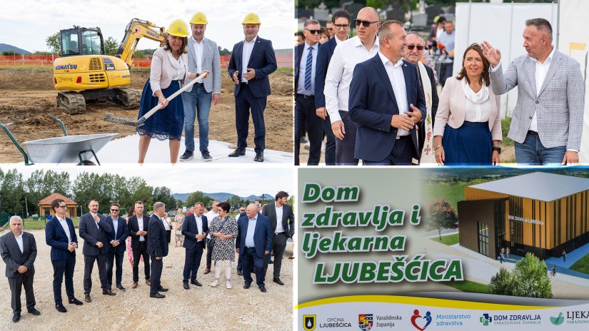 FOTO U nazočnosti ministrice zdravstva položen kamen temeljac za izgradnju Doma zdravlja i Ljekarne u Ljubešćici