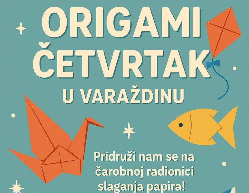 Origami četvrtak u Varaždinu – papir pretvaramo u čaroliju