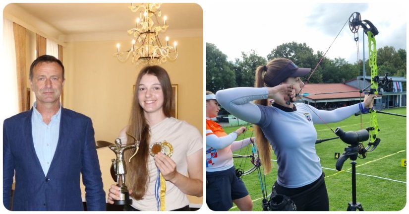 ČESTITKA GRADONAČELNIKA Varaždinska streličarka Amanda Mlinarić na Europskom prvenstvu zlatna i srebrna