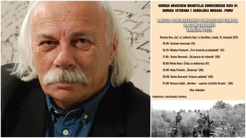 Kino Gaj će ugostiti 1. reviju dokumentarnih domoljubnih filmova &quot;Da se ne zaboravi&quot; Varaždin 2025.