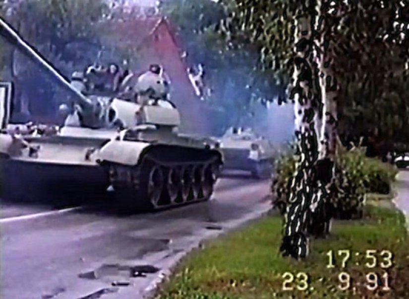 Tenkovi pukovnika Berislava Popova, zapovjednik 32. mehanizirane „A“ brigade u rukama hrvatske vojske na putu za Zagreb