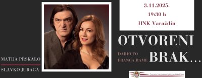 Zaklada solidarnosti Grada Varaždina organizira predstavu „Otvoreni brak“ u HNK-u