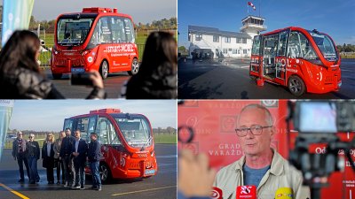 VIDEO, FOTO Na aerodromu ekskluzivno predstavljen autobus bez vozača, provozali smo se