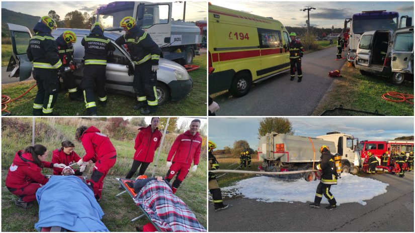 FOTO Vježba u Lepoglavi potvrdila spremnost operativnih snaga i žurnih službi