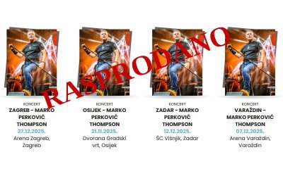 Rasprodane sve ulaznice za koncerte Marka Perkovića Thompsona