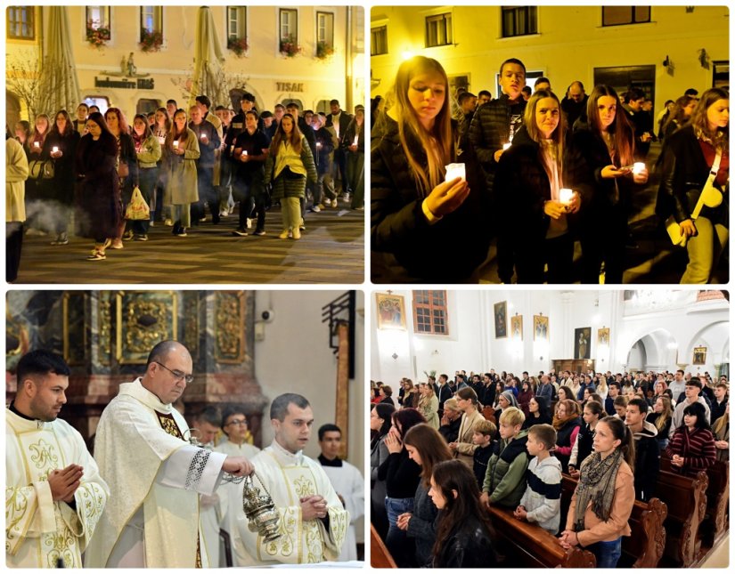 FOTO Holywin u Varaždinu: Mladi molitvom obilježili predvečerje Svih svetih