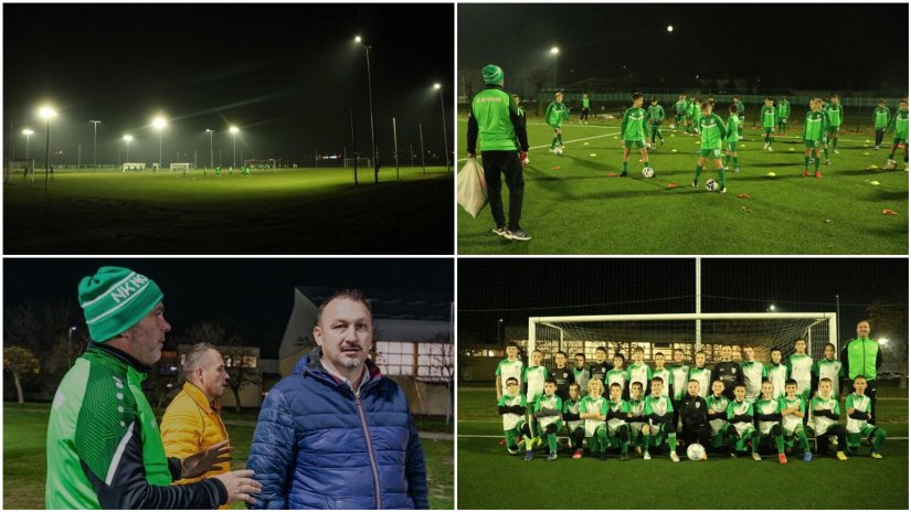 FOTO: U Sportskom parku Novi Marof zasjala nova rasvjeta na pomoćnim igralištima