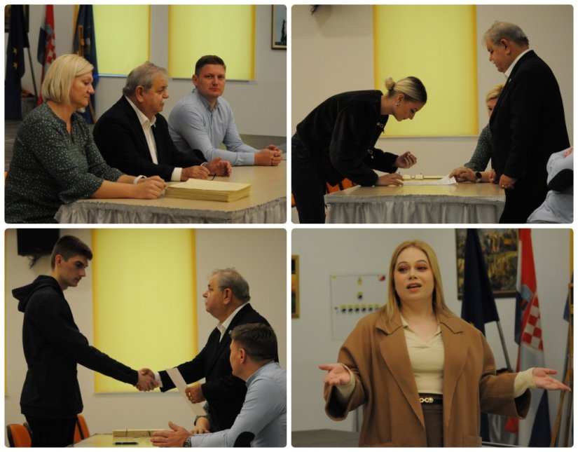 FOTO Potpisani ugovori sa studentima, stipendistima Općine Cestica, dodijeljeno čak 76 stipendija