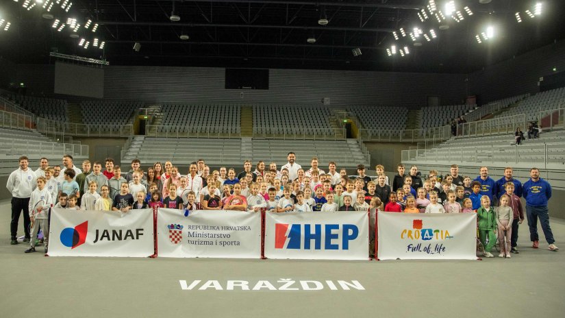Sjajan Dječji dan, hrvatska ženska teniska reprezentacija u Varaždinu bez Donne Vekić
