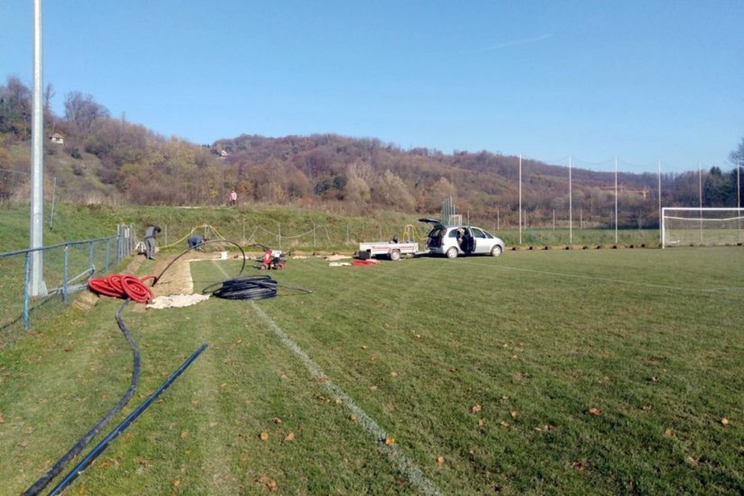 VARAŽDINSKE TOPLICE Na igralištu NK Mladost ugrađuje se moderan sustav za navodnjavanje