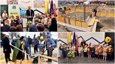 FOTO Položen kamen temeljac za dogradnju Dječjeg vrtića Novi Marof