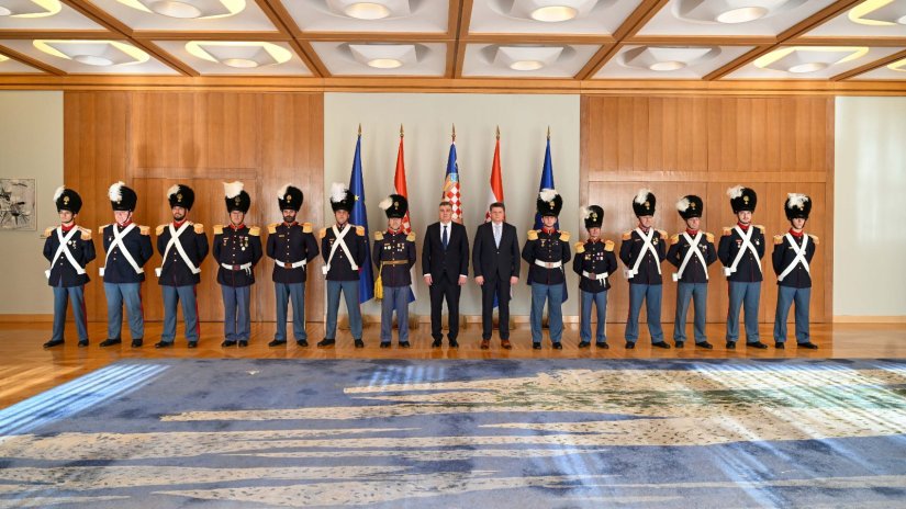 Predsjednik Milanović primio izaslanstvo Varaždinske građanske garde koja obilježava 275 godina djelovanja