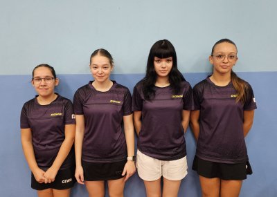 Završen jesenski dio 1. HL Istok, mlade stolnotenisačice STK &quot;MGK-Drava&quot; Žabnik šeste