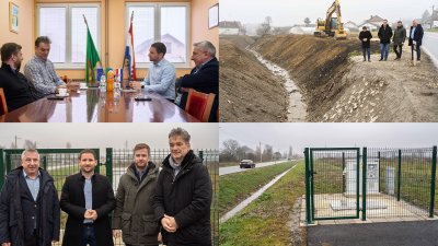 Vodstvo Hrvatskih voda u radnom posjetu i obilasku radova u Općini Beretinec