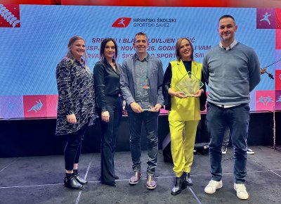&Scaron;kolski sport Varaždinske županije u vrhu Hrvatske - Večerić nagrađen, Prva gimnazija treća