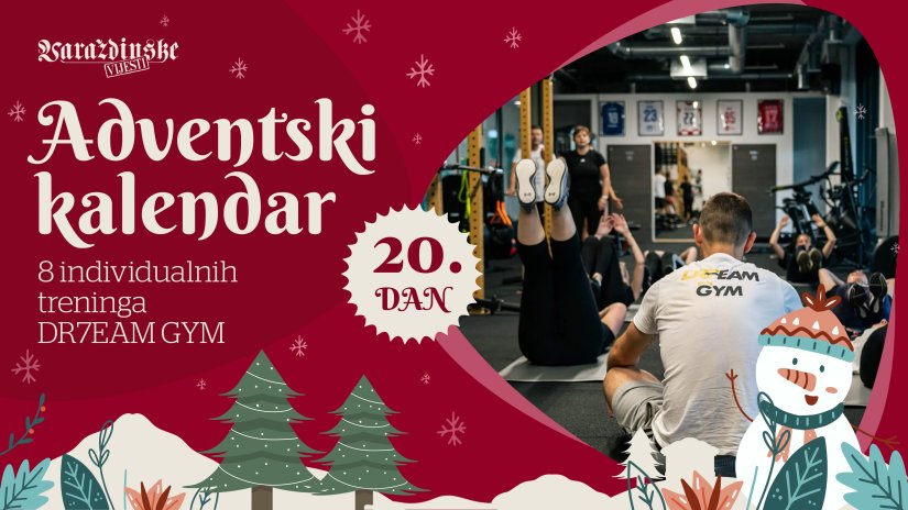 Adventsko darivanje: Poklanjamo 8 individualnih treninga u Dr7eam Gym Varaždinu