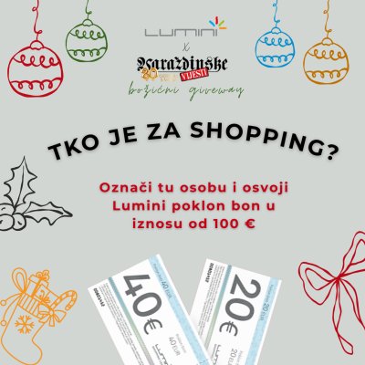 Dijelimo poklon bon od 100 eura u Lumini centru
