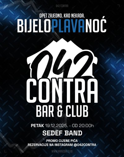 Bijelo plava noć NK Varaždina večeras u 042 Contri!