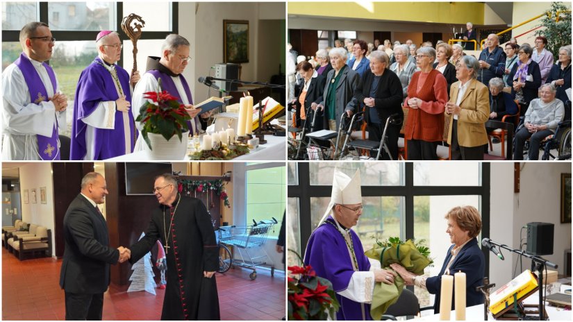 FOTO Biskup Rado&scaron; predvodio misu u Domu za starije i nemoćne osobe Varaždin