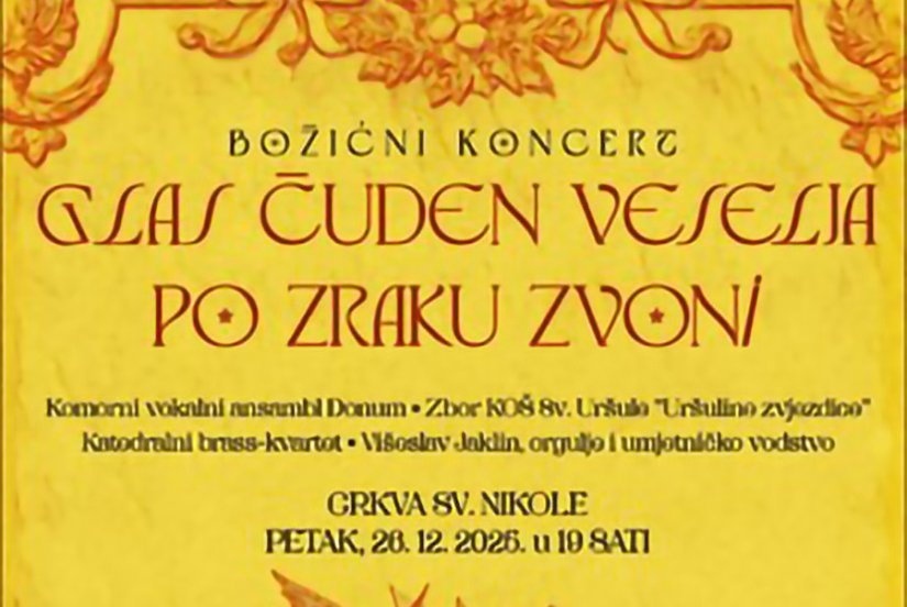 Božićni koncert &bdquo;Glas čuden veselja po zraku zvoni&ldquo;