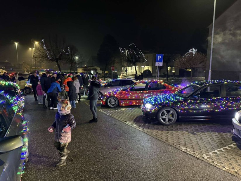 FOTO Svjetleća karavana varaždinskog Tuning Crew-a od Varaždina do Novog Marofa
