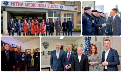 FOTO Tradicionalni novogodi&scaron;nji obilazak: "Hvala na svemu &scaron;to činite za sigurnost građana"