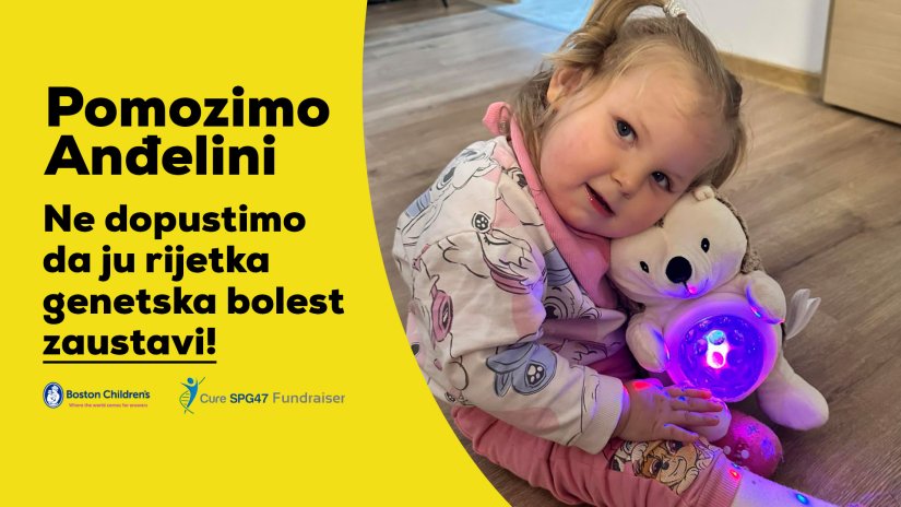 Anđelina je jedino dijete u Hrvatskoj s ultra rijetkom genetskom bolesti, pomozite malom donacijom!