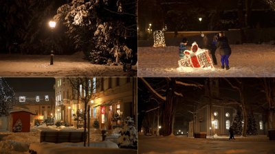 VIDEO Čarobna snježna idila noćne &scaron;etnje Varaždinom