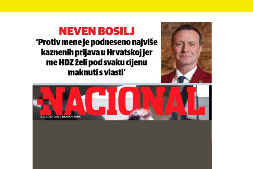 Bosilj: Imam najvi&scaron;e kaznenih prijava jer me HDZ želi maknuti