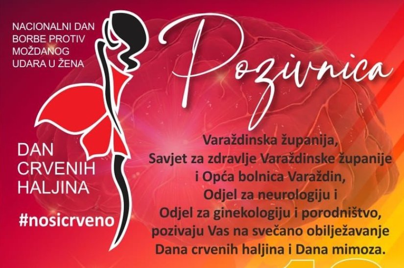 Svečano obilježavanje Dana crvenih haljina i Dana mimoza u maloj dvorani Arene Varaždin