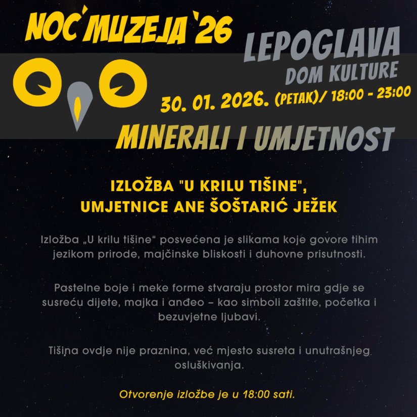 Noć muzeja Lepoglavi - Minerali i umjetnost