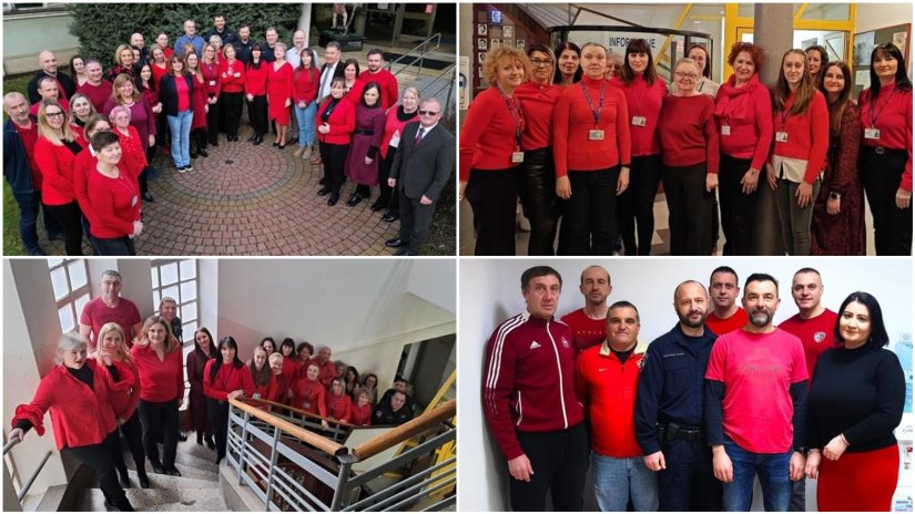 FOTO Varaždinska policija obilježila "Dan crvenih haljina": Podr&scaron;ka zdravlju i sigurnosti zajednice