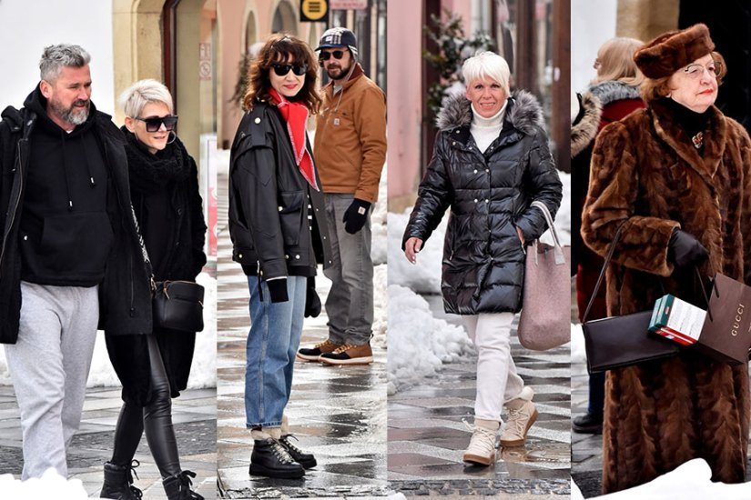 FOTO Nakon obilnog snijega - razne generacije i odjevne kombinacije
