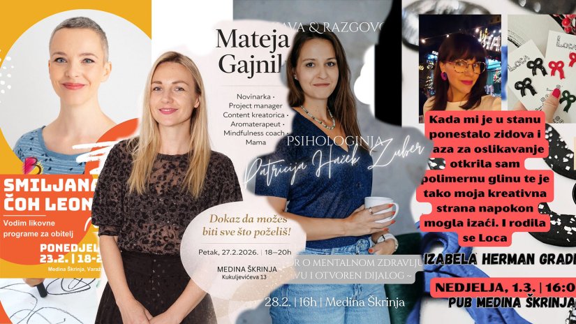 Priče iz Medine &Scaron;krinje: Smiljana Čoh Leon, Mateja Gajnik, Patricija Haček Zuber i Izabela Herman