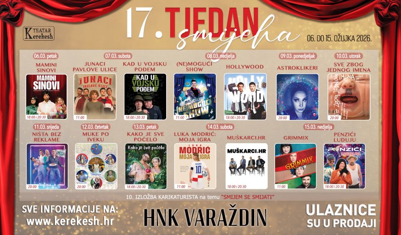 Stižu smijeh i zabava &ndash; stiže 17. Tjedan smijeha Kerekesh teatra